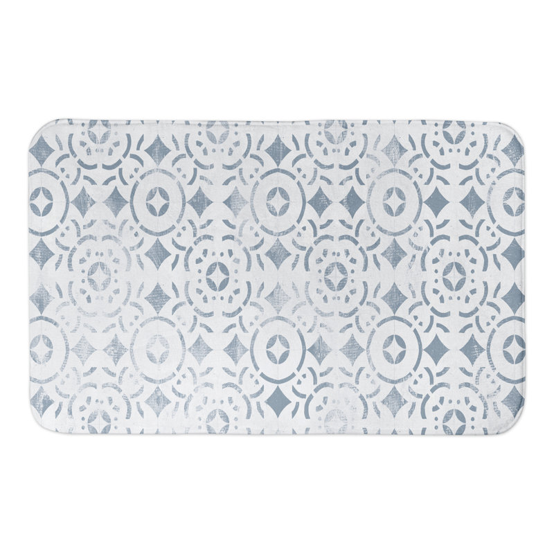 Ivy Bronx Mitch Distressed Mosaic Tile Rectangle NonSlip Geometric